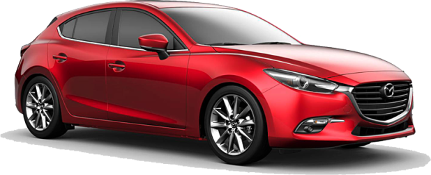 Mazda 3 Hatchback в цвете red